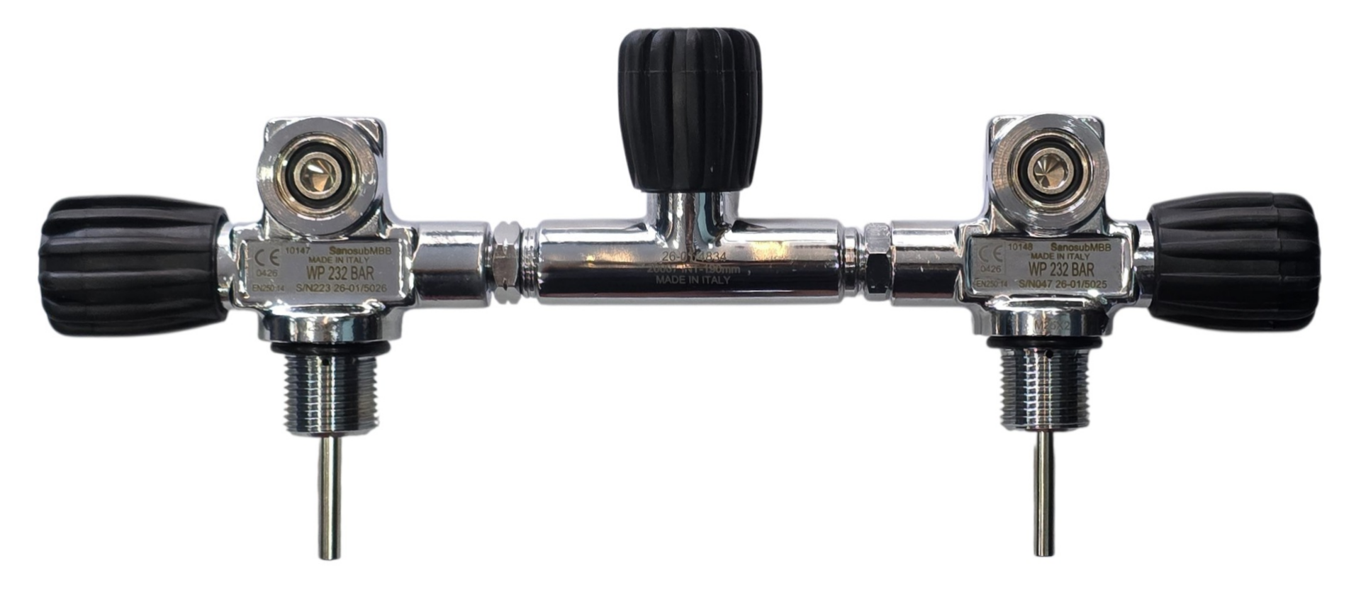 İkili Tüp Ayırma Manifoldu M25X2 190 mm 232BAR isalatörlü
