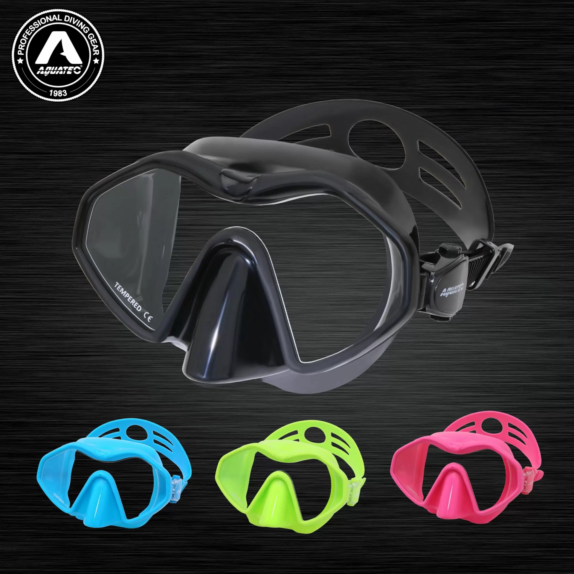 MK-200 Aquatec Maske Siyah